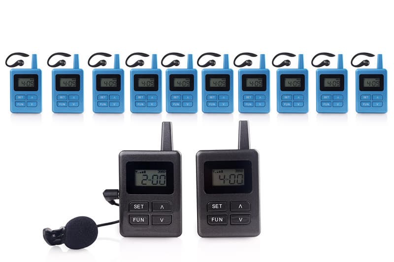 Digital wireless high quality audio tour guide package_2 pc